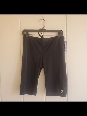TYR Black Jammer Swim Shorts Mens Sz 36 New With Tags